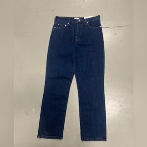 Everlane Women's Stovepipe Jeans in Dark Blue